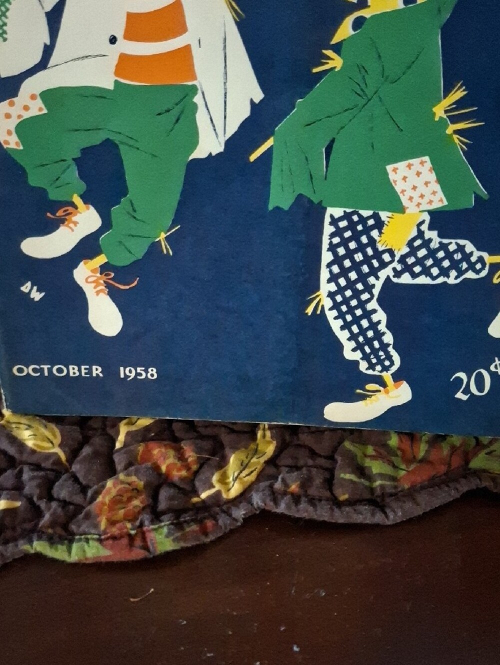Vintage Halloween Kids Costume Book Cover Poster - Orange & Green - Picture 3 of 7